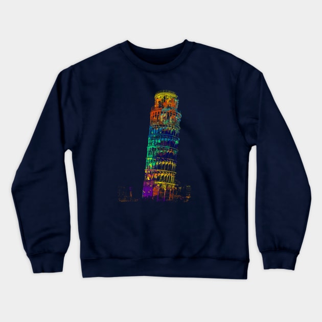 Leaning Tower of Pisa Crewneck Sweatshirt by Seraphine